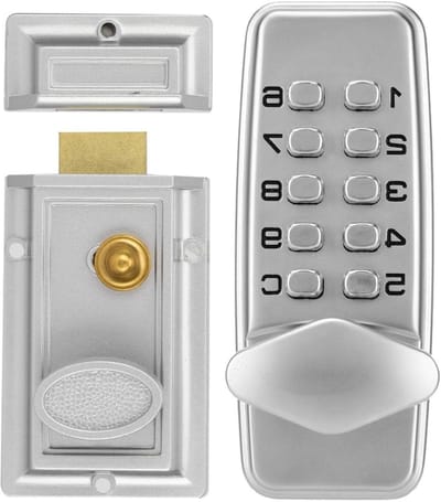 Duurzame mechanische codekluis met 2-4 cijfers, ideaal voor binnen- en buitendeuren, beveiliging en privacy.