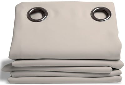 MOONDREAM ThermActiv® 2in1 Winter+Zomer Thermisch Gordijn | Anti-Koude en Anti-Warmte Isolatie | Verduisterend | Gepatenteerde Technologie | EU-fabricaat | Oogjes | Grijs MC17 | 140B x 260L cm