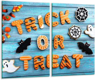 TMK ArtDeko - Snijplank - Halloween - 2x 30x52cm - Glas