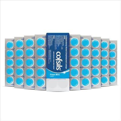 Cipla Cofsils Verse Munt Pastilles  (10 x 20 Strips) Voor Snelle Verzachtende Verlichting Bij Keelpijn En Irritatie
