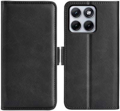 MobyDefend Hoesje - Geschikt voor Motorola Edge 70 Fusion - Luxe Wallet Book Case (Sluiting Zijkant) - Zwart
