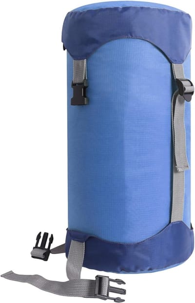 Compressiezak Slaapzak - Reistas Opbergzak - Outdoor Avonturen - Waterdicht Scheurbestendig - 25 Liter Capaciteit - Oranje Blauw