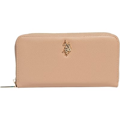 U.S. POLO ASSN. portemonnee Jones Zip Around Wallet Beige