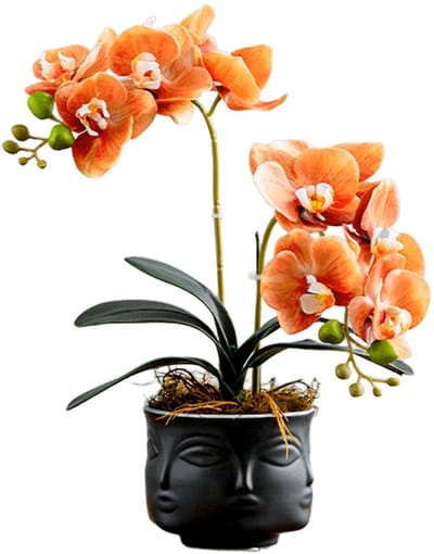Dailygoods- Kunstbloem Sunset Orange - Kunstbloemen - Boeket - Nepplanten - Kunstbloemen voor binnen - Perfecte details - Nepplant