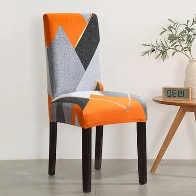 Afdrukken van elastische stoelhoezen, meubelbeschermer, stofdichte stoelhoezen voor hotel, banket, woonkamer, keuken, stoelhoezen 1-PCS
