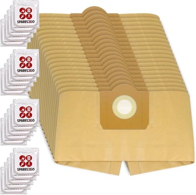Stofzuigerzakken - Papieren zakken - Stofvrij houden - Stevige kraag - 20 stuks - Bruin