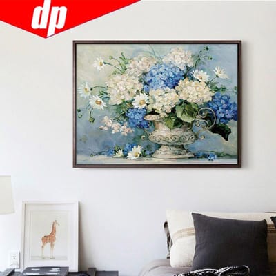 DIY vogels  Europese bloemen  schilderij ronde strass diamant borduurwerk handwerk kruissteek 20X30