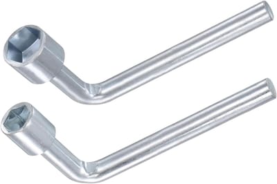 L-vormige metrische inbussleutel set van 10 mm en 13 mm - 6-punts hoeksleutel voor mechanische reparaties, 2 stuks