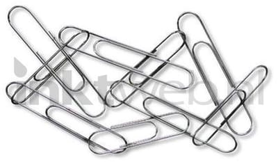 Corona Paperclips vernikkeld 30 mm Zilver