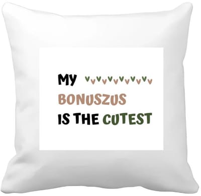 Akyol - my bonuszus is the cutest Kussen hoes - Zus - schattige bonuszus - verjaardagscadeau - verjaardag - cadeau - cadeautje voor zus - zus artikelen - kado - geschenk - gift - 40 bij 40 cm