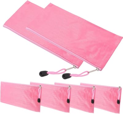 Maandverbandzakjes - Periode tasjes - Kleine spullen opbergen - Multifunctioneel gebruik - 6 stuks - Roze