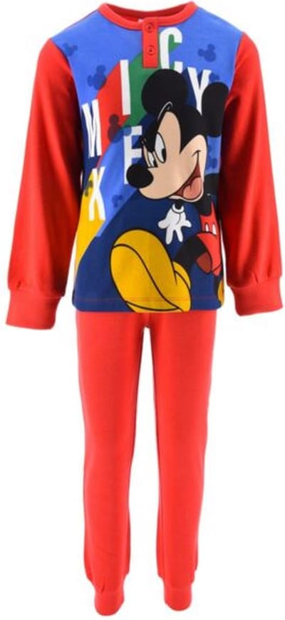 Mickey Mouse Pyjama - Maat 98 - Rood - 100% katoen