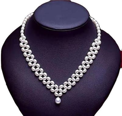 N3 Collecties Dames hand weven parel hanger ketting