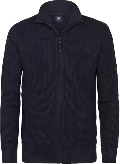 Petrol Industries - Heren Gebreid Vest Fairbanks - Blauw - Maat XL
