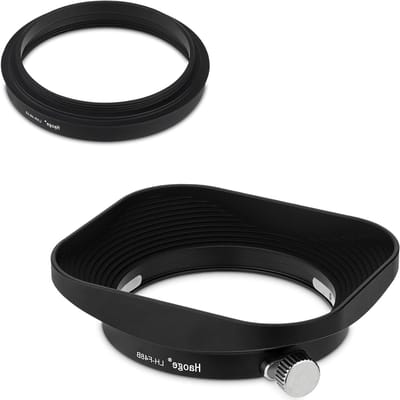 Vierkante metalen lenskap voor Nikon NIKKOR Z 40mm f/2, Z 28mm f/2.8 en 26mm f/2.8 lenzen, inclusief schroefdop, compatibel met 52mm UV-filters en metalen deksel
