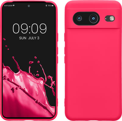 kwmobile telefoonhoesje geschikt voor Google Pixel 8 - Hoesje voor smartphone - Precisie camera uitsnede - TPU back cover in neon roze