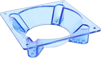 InLine® Ventilator adapter, 120mm op 70/80/90mm, voor warmteafvoer, acryl