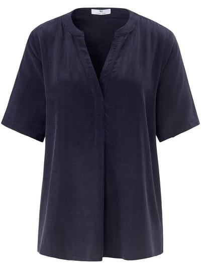 Blouse korte mouwen Van Peter Hahn blauw
