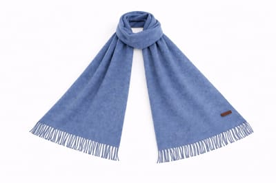 Premium Alpaca Wollen Sjaal – Ultra Zacht, Warm & Luxe - Blauw