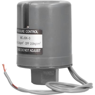 Interrupteur de pression automatique pour pompe à eau 3/8  filetage femelle 220V 1.2-2.0 kg/cm² JSK3A