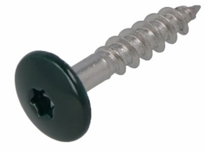 Trespa kleur schroef dennen groen 4,8 x 38mm TX-20 RAL 6009 - 10 stuks - gevelplaatschroef