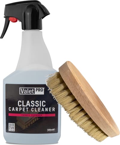 Valet Pro- Classic Carpet Cleaner-Tapijtreiniging-inhoud:500 ml- totale set met handige borstel