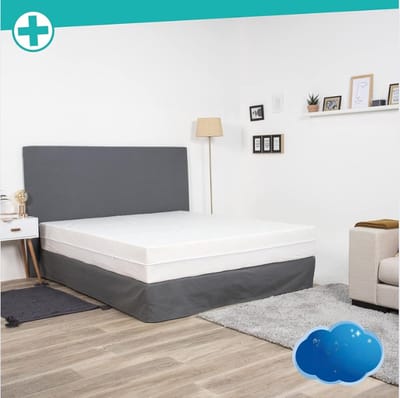 Integrale matrashoes | Wit | 180 x 200cm | Anti-bedwants en anti-mijt | Beschermt uw matras volledig | Ritssluiting | Geen chemische behandeling, 25 cm dikte