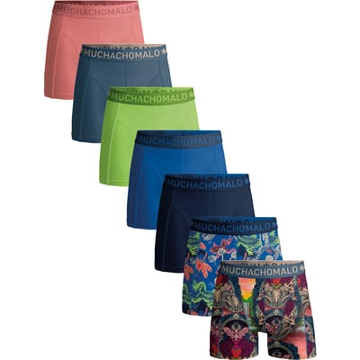 Muchachomalo Boxershorts Heren – 7 Pack – 95% Katoen – Normale Lengte – Heren Ondergoed – Onderbroeken Heren