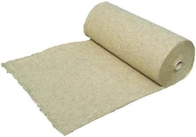 Onkruidbeschermingsmat Hennep - Plantenbeschermer Compostdek - Onkruid Groei Remmen - 100% Biologisch Afbreekbaar - 06 x 10 m - Bruin