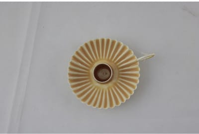 Kandelaar beige 11x9x3cm