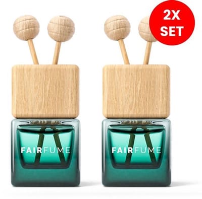 Fairfume® - Auto Parfum - Mystery Pakket 2 stuks – Geïnspireerd op Designer Parfum - Auto Geurverfrisser - Autoaccessoires – Parfum Voor Heren & Dames - Cadeau – (2x Set) - Groen