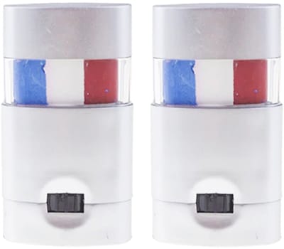 Schminkstift rood/wit/blauw - 2x stuks - Frankrijk/Nederland - fans en supporter schmink