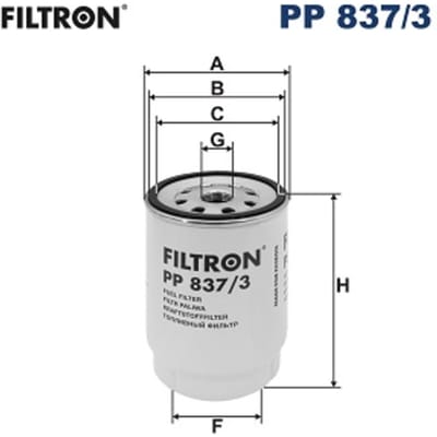 Brandstoffilter FILTRON PP 837/3