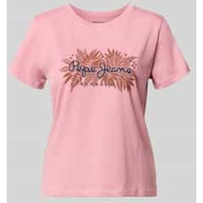 Pepe Jeans Cristina T-shirt Met Korte Mouwen Roze L Vrouw