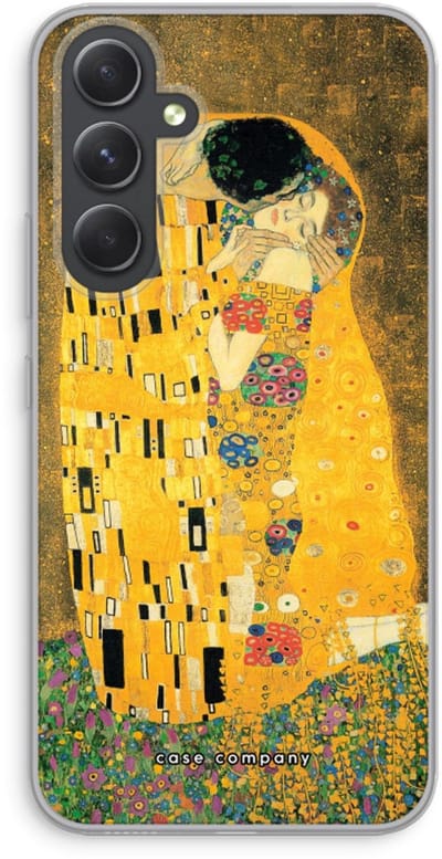 Case Company® - Hoesje geschikt voor Samsung Galaxy A54 hoesje - Der Kuss - Soft Cover Telefoonhoesje - Bescherming aan alle Kanten en Schermrand