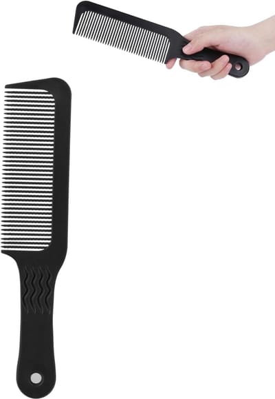 Haarkam - Styling Kam - Haar Verzorgen - Golvende Antislip Grip - 30 g - Zwart