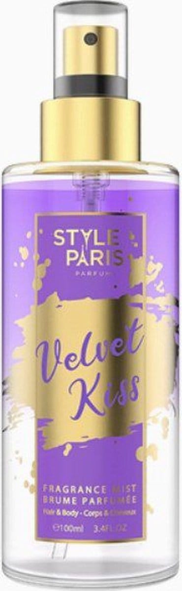 Franse dames Lichaam en Haar spray VELVET KISS - kokos - bessen - jasmijn - musk 100ml