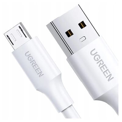 Kabel USB naar Micro USB Ugreen Us289 Qc 3.0 2.4A 2M (Biały)
