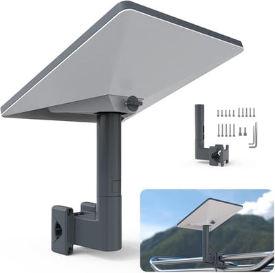 Mini RV Ladderhouder voor Starlink - Aluminium Accessoires met Universele Buisklem 0,8-1,97 inch