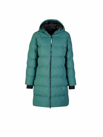 BJØRNSON Thordis Parka Winterjas Dames - Winddicht - Maat 36 - Groen