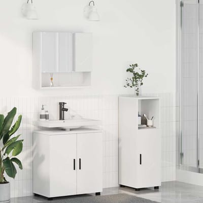 vidaXL - Badkamermeubel - Set - 3 - st - Wit - 61 - x - 35 - x - 64 - cm