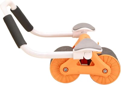 Buikspiertrainer Rol - Abroller Wieltje - Core Training - Verbreed Dubbel Wiel - 41.5 cm - Oranje