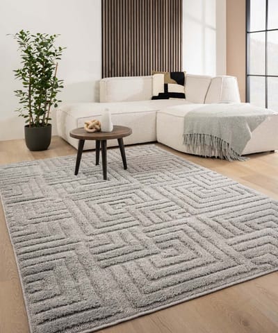 Scandinavisch vloerkleed - Arc Shade lichtgrijs 80x150