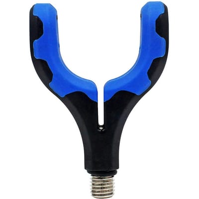 Support de canne à pêche à la carpe Têtes en U Poignées de canne Accessoire de matériel de pêche bleu