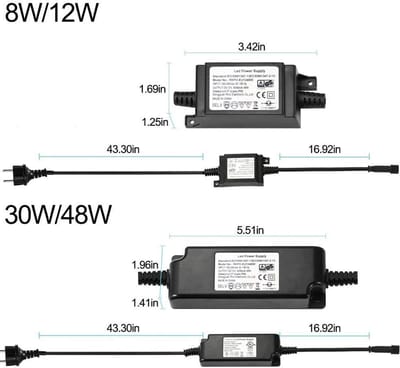 Waterdichte 30W LED Driver Transformator voor Buiten - DC 12V Adapter