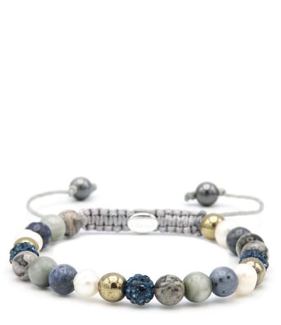 Spiral Pearls Rock xs (blue crystal) 83654 (Lengte: 17.50-19.00 cm)