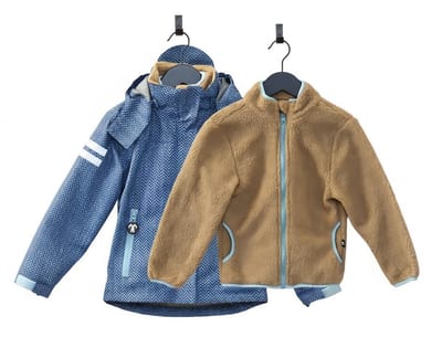Ducksday Kinder 3-in-1 Jas – Winterjas, Zomer-/regenjas & Losse Fleece – Waterdicht & Winddicht – PFAS-vrij – Ranger – maat 92/98