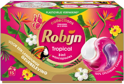Robijn Wascapsules 3-in-1 Tropical 15 stuks