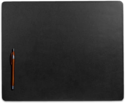 Tafelonderlegger - Bureauonderlegger Conferentie - Bureau Beschermen - Echt Leer - 43 x 36 cm - Zwart