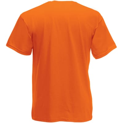 Fruit Of The Loom Heren Valueweight T-shirt met korte mouwen (Oranje) Maat S - Koningsdag - EK-WK-Olympische Spelen